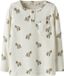 LIL' ATELIER NAME IT - NMMLAYO SIO LS SLIM TOP LIL - Jongens - Blouses - Maat 104 - Katoen/Lyocell/Elastaan - Wit