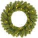 Black Box Trees Nagoya Couronne de Noël avec éclairage LED - H12 x Ø45 cm - Vert