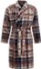 Pastunette - Badjas - Urban Essence - Fleece - Grijs geruit - Maat M