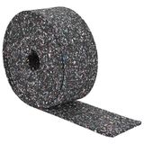 VidaXL Rouleau de granulés de caoutchouc noir 500 x 12 x 0,6 cm caoutchouc