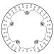 TRW Rotor freins disques rigides abe avec rivets verpr.
