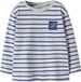 NAME IT T-shirt manches longues garçon gris clair chiné rayé Coton - Taille 110