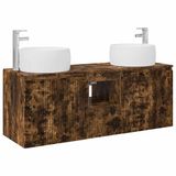 vidaXL Badkamerkast set Gerookt eiken 49,5 x 44,5 x 66 cm