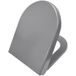 Wiesbaden Vesta Soft-Close Zitting pour cuvette suspendue - 52cm - Gris Mat