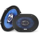 Pyle Auto Luidsprekers - Auto Speakers - Piekvermogen - 110-20 kHz Frequentierespons - 4 Ohm en 19 mm ASV-spoel - 15 cm - 3 weg