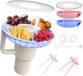 Bol 100 oz snackring-tablet tumbler met 4 vakken - Bleu