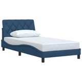 vidaXL Bedframe zonder matras, 120 x 200 cm, stof, blauw