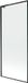 Mexen Next L paroi de douche 1 vantail 80 x 150 , cadre noir, noir