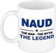 Bellatio Decorations naam cadeau mok - Naud - man myth legend - koffiemok - 300 ml - collega - vaderdag