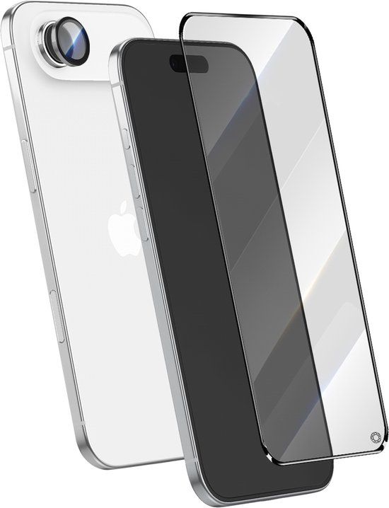 FORCE CASE Screenprotector voor iPhone Air - 2.5D Tempered Glass met Lens Protector, Transparant