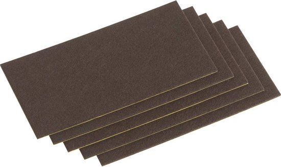 Metafranc WU0645426 Viltdoppen Vierkant, Zelfklevend Bruin (l x b) 200 mm x 100 mm 1 set(s)