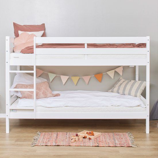 Hoppekids ECO Comfort Stapelbed - 90x200 cm - Wit