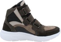 Trackstyle Rene Rally Hoge sneakers Kinderen Bruin Leer Klittenband Maat 37