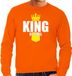 Bellatio Decorations Shoppartners Bv Koningsdag sweater King of soul met kroontje oranje - heren - Kingsday soul muziekstijl outfit / kleding / trui M