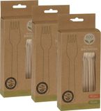 Merkloos Wegwerp Vorken - Bamboe - 16 cm - 120 Stuks