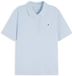 Tommy Hilfiger Dames Polo Korte Mouw Katoen Elastaan Casual XS Blauw