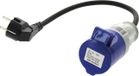 Syfax CEE P17 naar Schuko adapter, 16A, 28 cm, 220V, stekkeradapter