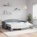 Maison Exclusive Lit gigogne, gris clair, 90x190 cm, rembourré