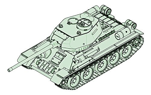 Trumpeter 7167 T-34/85 plastic modelbouwset, gekleurd