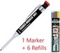Markal Grafiet vulpotlood Dry Starter Pack met houder en 6 stiften