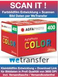 AgfaPhoto Color kleinbeeldfilm 400 ASA 24 afbeeldingen met scannen, ontwikkelingsgegevens via WE Transfer - Worldwide Shipping