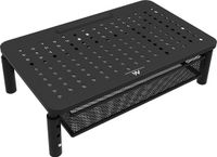 Maclean MC-947 Ergonomische Monitor-/Laptopstandaard met Lade, 13-32 Inch Schermgrootte, Verstelbare Hoogte, Maximaal Draagvermogen tot 20 kg