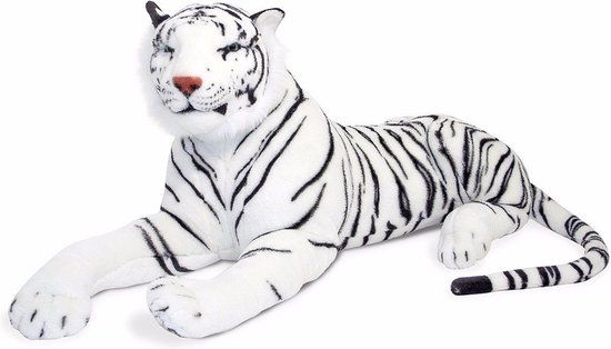 Melissa & Doug - Levensechte pluche - Reuze Siberische Witte Tijger