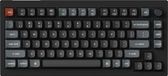 Keychron V1 Ultra - Mechanisch Toetsenbord - Draadloos - US Qwerty - 75% - Bruine Switch - Zwart