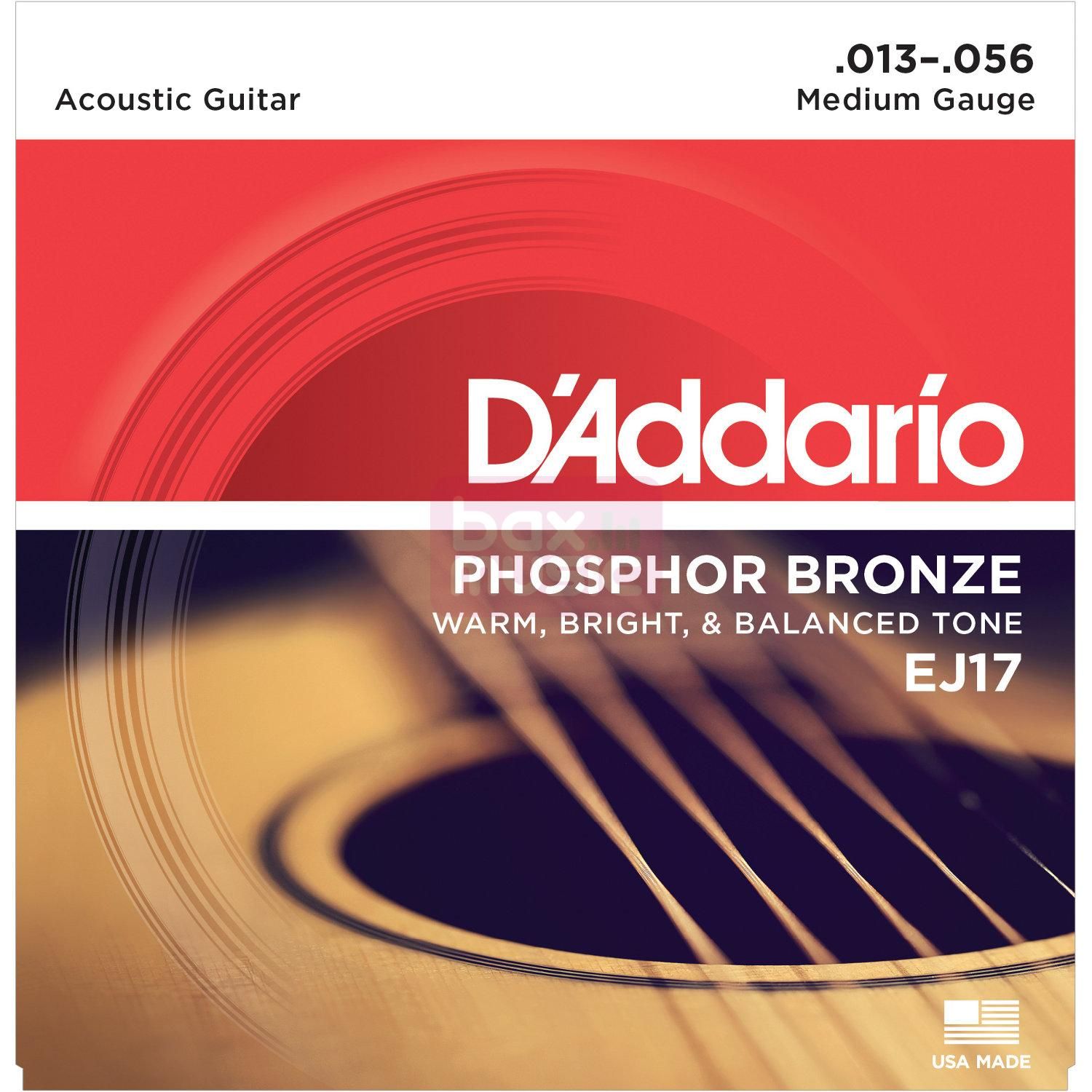 D'ADDARIO EJ17 snarenset voor akoestische western gitaar