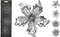 Nampook Koopman Bloem clip 12 cm set3 4ass zl kerstversiering Nampook