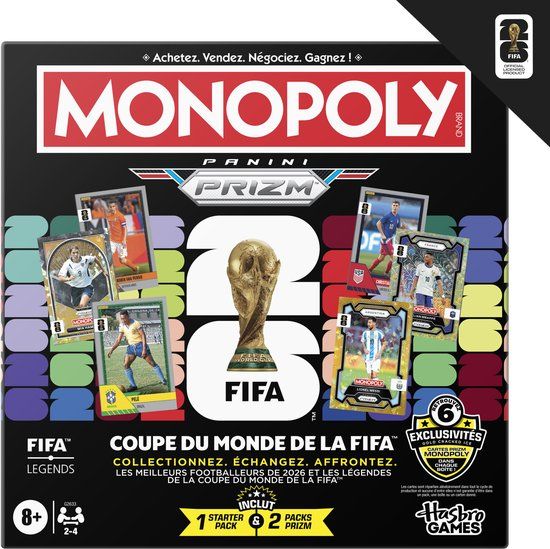 Monopoly Panini Prizm FIFA World Cup - Bordspel - Franstalig