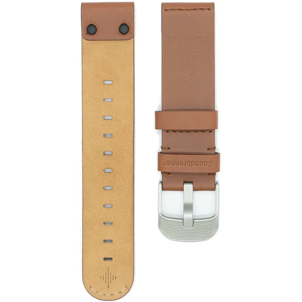 Soundbrenner Italian Leather Strap Brown - Polsband voor Core