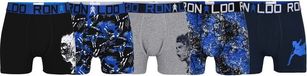 CR7 Lange short - 5 Pack 2500 Black/Grey/Blue - maat 104-116 - Jongens Kinderen - Katoen/elastaan