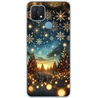 1001 coques Oppo Bedrukt siliconen hoesje compatibel met Oppo A15 magie de noel