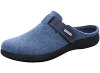 Rohde 6549 52 Open Pantoffels Sloffen Blauw Vilt Dames - Blauw - 41