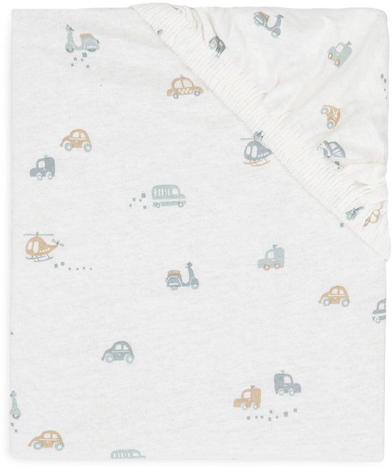 Jollein Baby - Hoeslaken Wieg Jersey 40/50x80/90cm - Katoen - On The Go