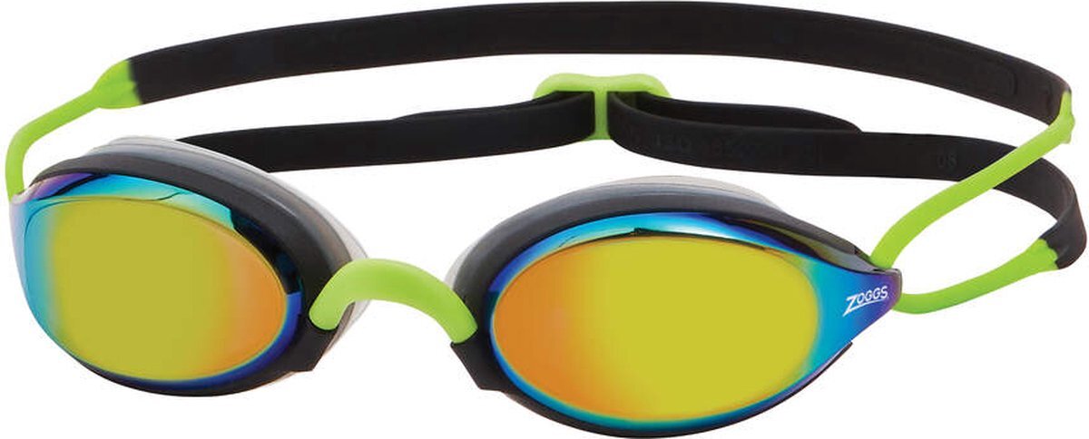 Zoggs Fusion Air Titanium Zwembril Black Lime Mirrored Gold