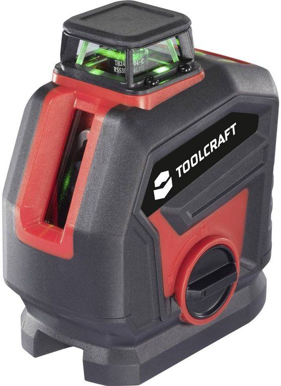 TOOLCRAFT Kruis- en puntlijnlaser Groene laser, Incl. 360° laser, Zelfnivellerend Reikwijdte (max.): 30 m