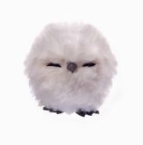 Uil Bal Cute (Ø7cm) hangende kerstdecoratie, wit