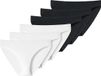 uncover by SCHIESSER Schiesser Uncover Tai Slip Dames Zwart/Wit Effen