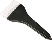 Merkloos / Sans marque Inspirion Gmbh Multifunctionele ijskrabber zwart - LED verlichting - Noodhamer - Gordelsnijder - Auto accessoires