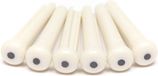 Graph Tech PP-1122-00 Traditional Bridge Pins Set - White with Black Inlay