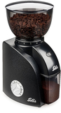 Solis Scala Zero Static Koffiemolen - Burr Grinder - 24 Maalinstellingen - Zwart/Zilver