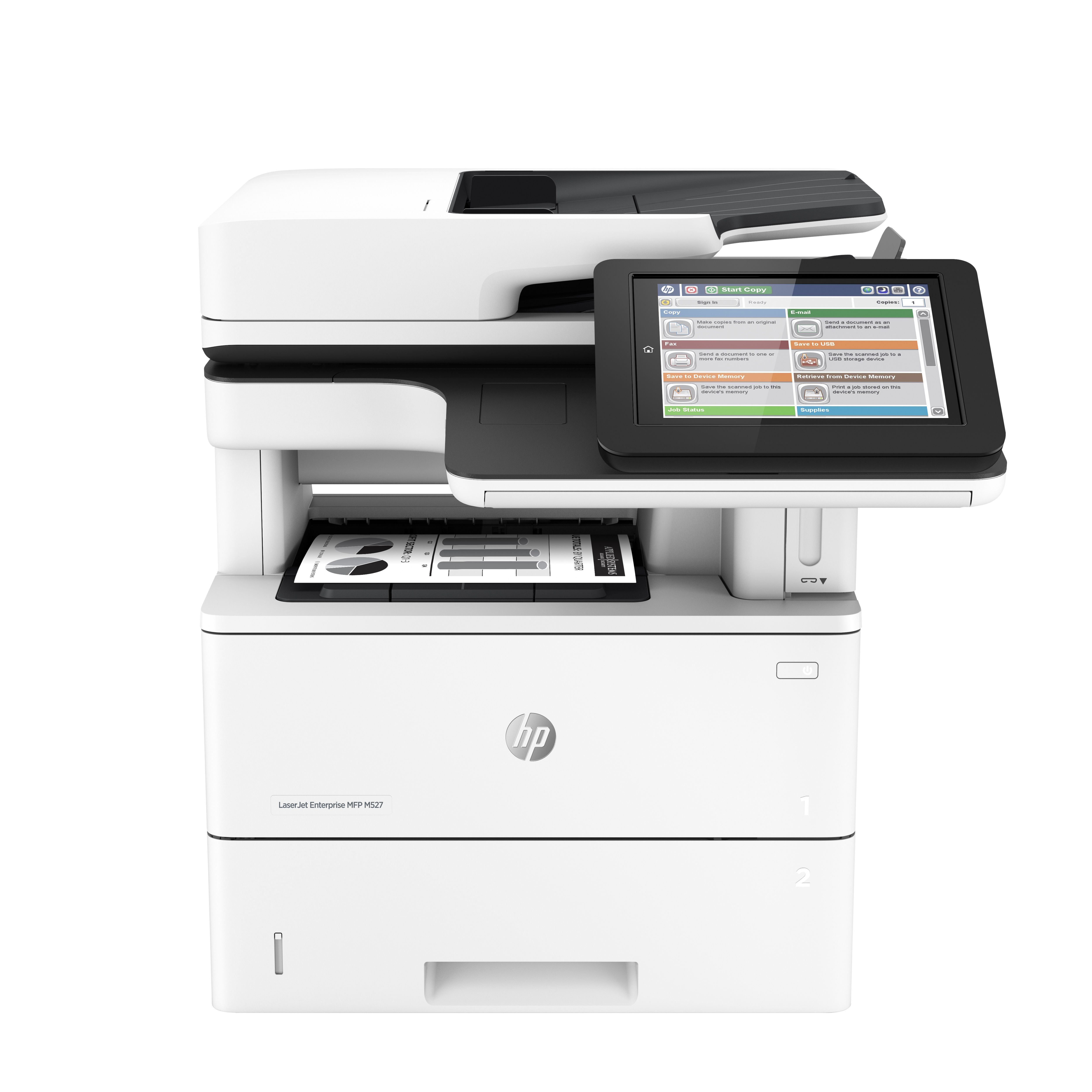 HP LaserJet Enterprise Flow M527c - Multifunctionele Laserprinter - A4 - 43 ppm - Zwart/Wit