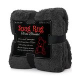 Snug Rug Fleecedeken Speciale Editie Deken Luxe Sherpa Warm Fleece gooien TV-Deken voor bank Knuffeldeken 127 x 178cm Grijs