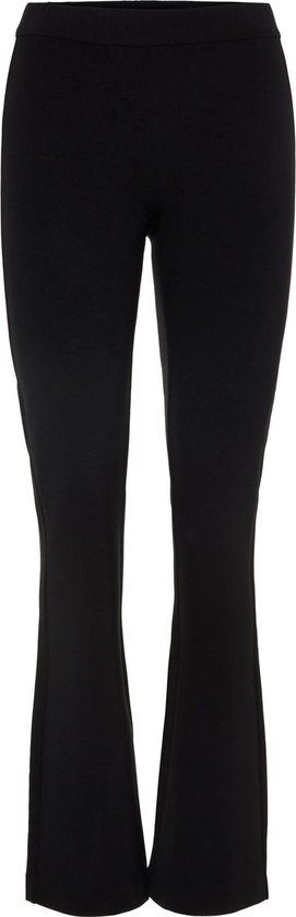 VERO MODA VMKAMMA MW FLARED JERSEY BROEK - Zwart - Maat S/32