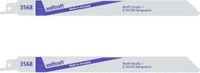wolfcraft - Lame de scie sabre 210mm pour bois avec clous - 2 lames de scie sabre BIM - 3568000