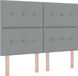 vidaXL Boxspringbed met hoofdeinde Lichtgrijs 140 x 200 cm Stof
