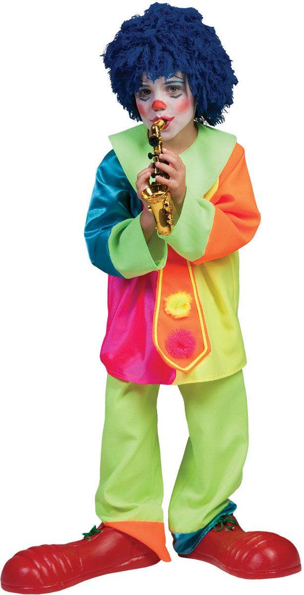 Funny Fashion Panda Funny Fashion Clown kostuum - Silly Billy Jongen - Maat 152