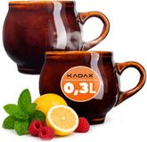 KADAX Mokken voor Glühwein 300 ml Steengoed Mok voor Geschenket van 2